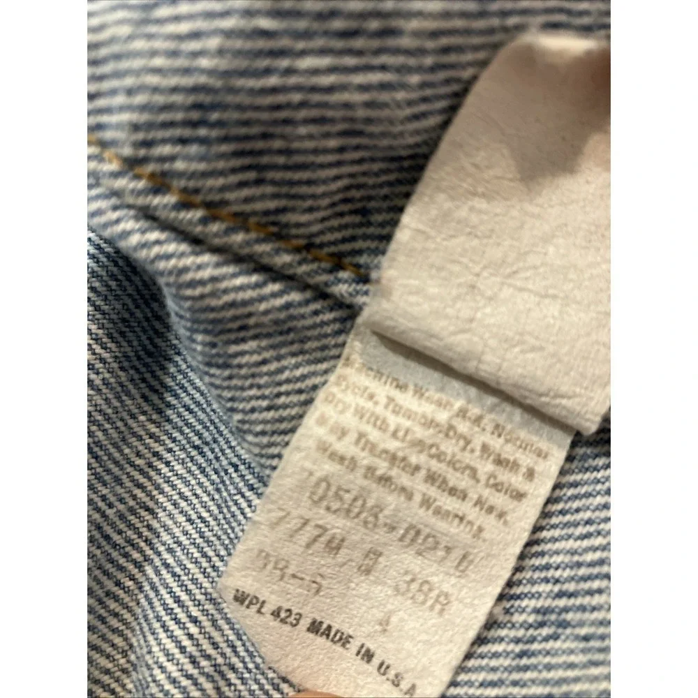 Vintage 80s Levi's‎ Denim Jacket 70506-0214 Size 38R